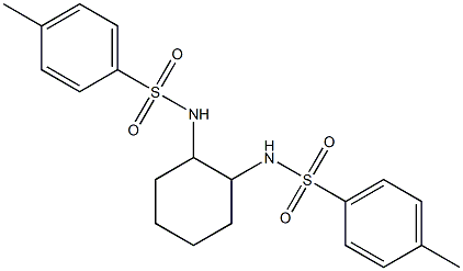 (1R,2R)-(+)-N,N′-二对甲苯磺酰基-1,2-环己二胺 结构式