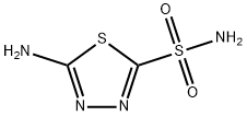 5-氨基-1,3,4-噻二唑-2-磺酰胺 结构式