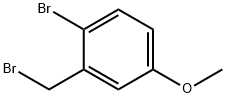 2-溴-5-甲氧基苄基溴 结构式