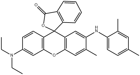 2-(2',4'-二甲苯氨基)-3-甲基-6-二乙氨基荧烷 结构式