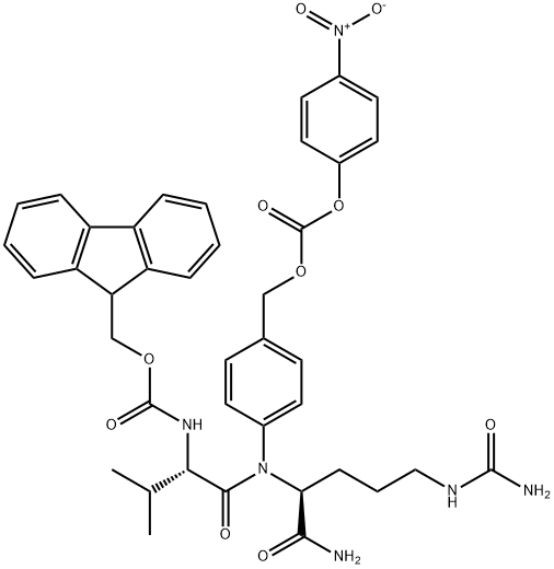Fmoc-Val-Cit-PAB-PNP 结构式
