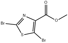 2,5-二溴噻唑-4-甲酸甲酯 结构式