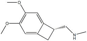 (1R)-4,5-二甲氧基-1-[(甲基氨基)甲基]苯并环丁烷盐酸盐 结构式