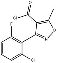 3-(2-氯-6-氟苯基)-5-甲基异唑-4-羰基氯 结构式
