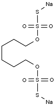 硫代硫酸S,S'-1,6-己二醇酯二钠盐 结构式