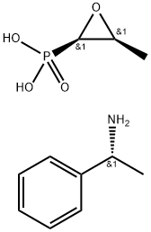 磷霉素(R)-1-苯乙胺盐 结构式
