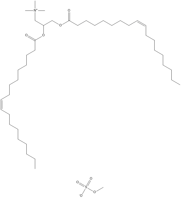 N-[1-(2,3-二油酰氧基)丙基]-N,N,N-三甲基铵甲基-硫酸盐 结构式