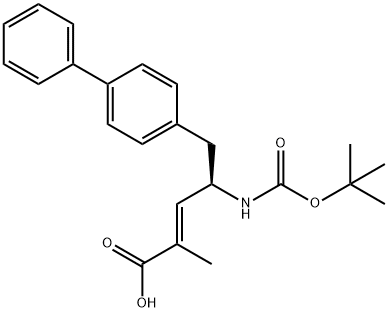 (2R,4S)-5-(联苯-4-基)-4-[(叔丁氧基羰基)氨基]-2-甲基戊酸 结构式