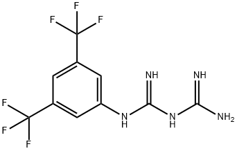 1-[3,5-二-(三氟甲基)苯基]双胍盐酸盐 结构式