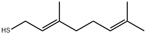 (E)-3,7-二甲基-2,6-辛二烯-1-硫醇(询价) 结构式