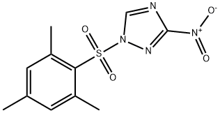 1-(2,4,6-三甲基苯磺酰基)-3-硝基-1,2,4-三唑 结构式