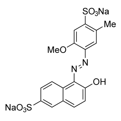 诱惑红 结构式
