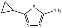 2-氨基-5-环丙基-1,3,4-噻二唑 结构式