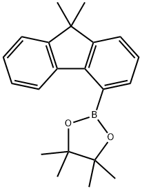 9,9-二甲基-9H-芴-4-硼酸频哪醇酯 结构式