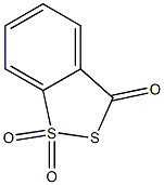 3H-1,2-苯并二硫醇-3-酮-1,1-二氧化物 结构式