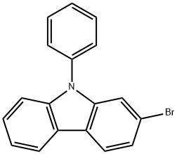 2-溴-9-苯基咔唑 结构式