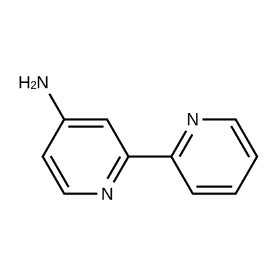 4-氨基-2,2'-联吡啶 结构式