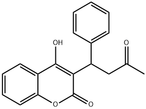 4-羟基-3-(3-氧代-1-苯基丁基)-2H-1-苯并吡喃-2-酮 结构式