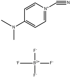 1-氰基-4-(二甲氨基)吡啶四氟硼酸盐 结构式