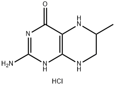 2-氨基-6-甲基-5,6,7,8-四氢-4(3H)-蝶啶酮二盐酸盐 结构式