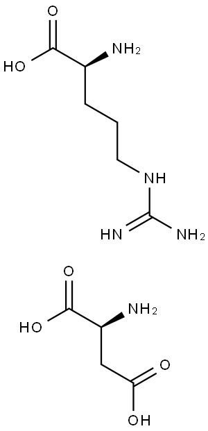 L-精氨酸-L-天冬氨酸 结构式