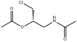 (S)-N-[2-乙酰氧基-3-氯丙基]乙酰胺 结构式