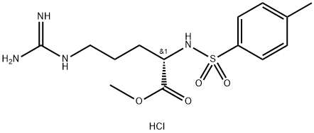 Nα-对甲苯磺酰基-L-精氨酸甲酯盐酸盐 结构式