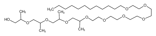 C12-C14 脂肪醇聚氧乙烯聚氧丙烯醚 结构式