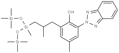 甲酚曲唑三硅氧烷 结构式