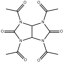 N,N',N'',N'''-四乙酰基甘脲 结构式