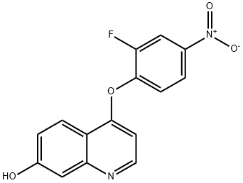 4-(2-氟-4-硝基苯氧基)喹啉-7-醇 结构式