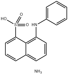 8-苯氨基-1-萘磺酸铵 结构式