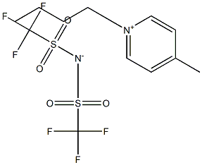1-丁基-4-甲基吡啶双(三氟甲磺酰)亚胺 结构式