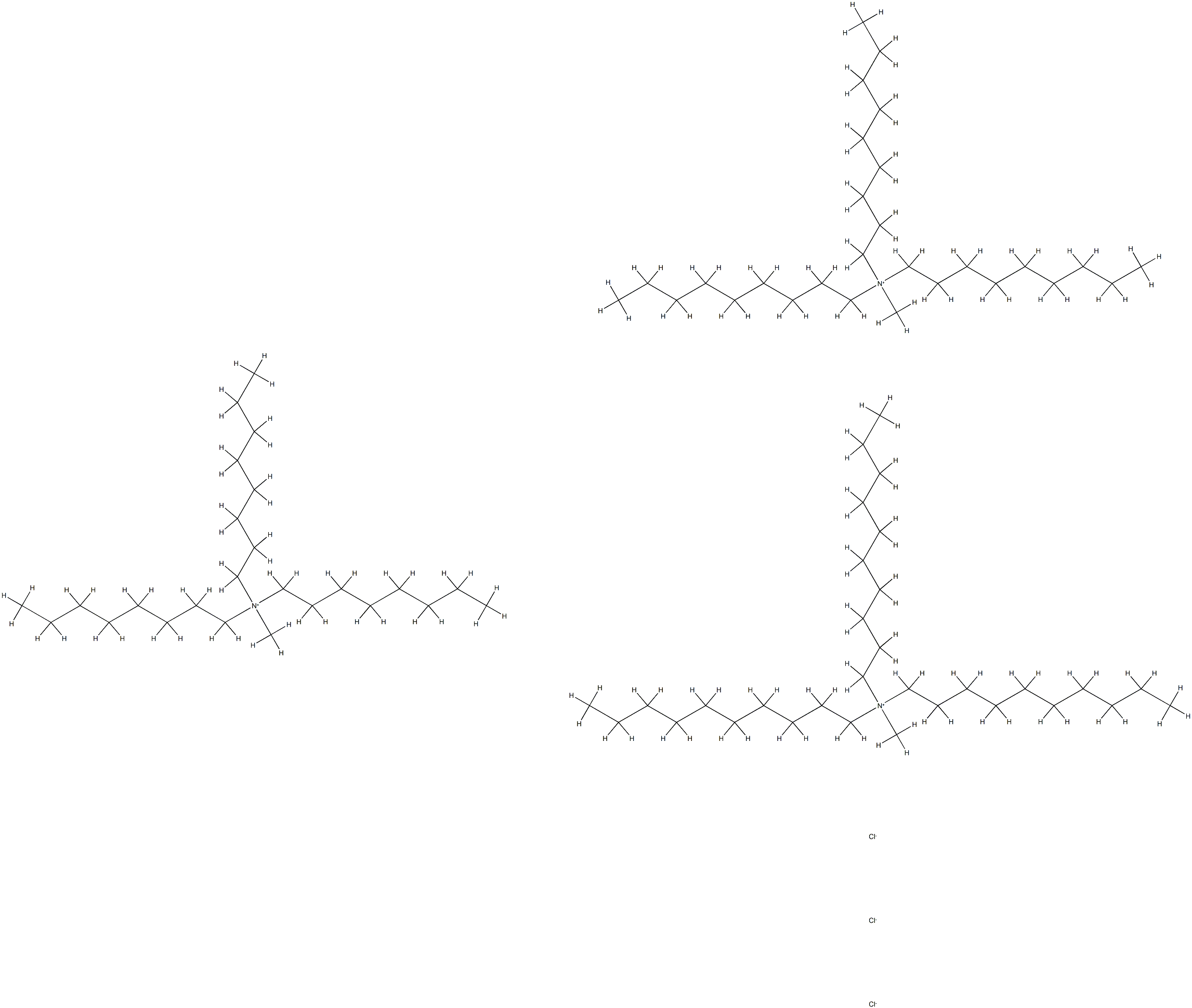 三-C6-12-烷基甲基季铵氯化物 结构式