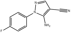 5-氨基-1-(4-氟苯基)-1H-吡唑-4-甲腈 结构式