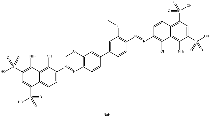 滂胺天蓝6B 结构式