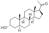 3α-孕烷醇酮 结构式