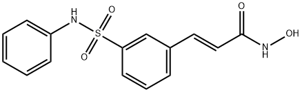 (E)-N-羟基-3-(3-(N-苯基磺胺基)苯基)丙烯酰胺 结构式