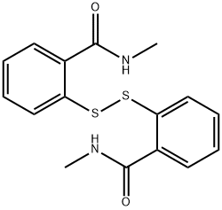 2,2'-二硫烷二基双(N-甲基苯甲酰胺) 结构式