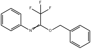 2,2,2-三氟-N-苯基亚氨逐乙酸苄酯 结构式