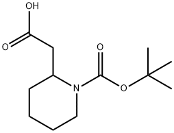 N-Boc-2-哌啶乙酸 结构式