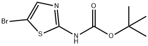 N-BOC-2-氨基-5-溴噻唑 结构式