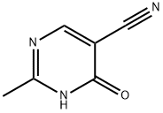 4-羟基-2-甲基嘧啶-5-甲腈 结构式