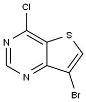 7-溴-4-氯噻吩并[3,2-d]嘧啶 结构式
