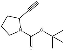 1-Boc-2-乙炔基吡咯烷 结构式