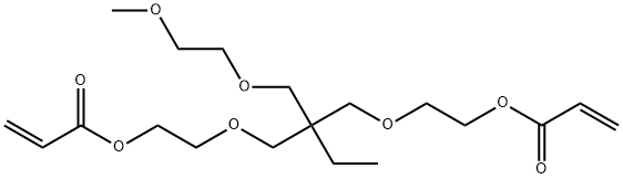三羟甲基丙烷乙氧基化物(1EO/OH)甲基醚二丙烯酸酯 结构式