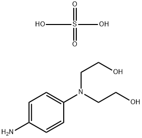 N,N-二(2-羟乙基)-对苯二胺硫酸盐 结构式