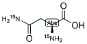 L-天冬酰胺-15N2 结构式