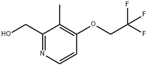 2-羟甲基-3-甲基-4-(2,2,2-三氟乙氧基)吡啶 结构式