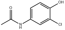 N-(3-氯-4-羟基苯基)乙酰胺 结构式